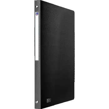 Šanon A4, 2 cm, 4 kroužky, PP plastový, měkký, černý URBAN OXFORD