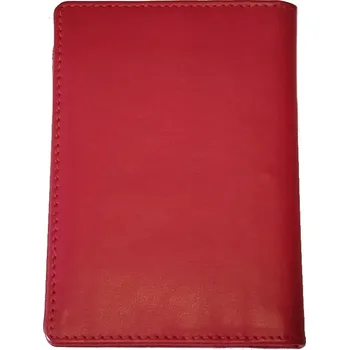 DD 2303-08 kožené pouzdro na karty doklady červené