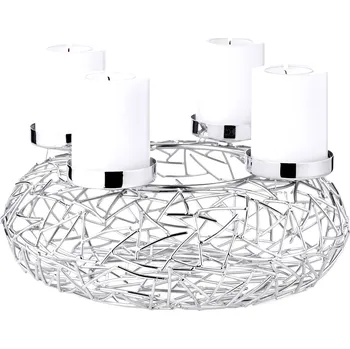 Věnec Adventní věnec Milano (ø 28 cm), nerezová ocel - EDZARD