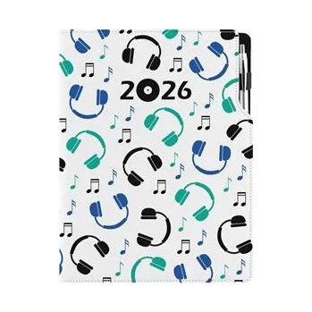 Diář Diář DESIGN týdenní A4 2026 - Music