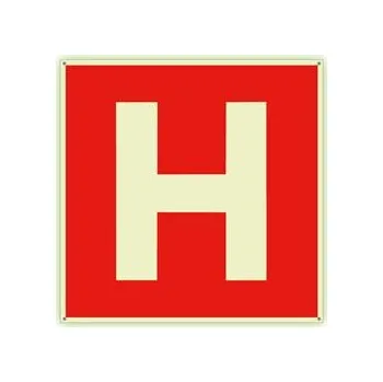 Hydrant - fotoluminiscenční tabulka s dírkami, plast 2 mm 300x300 mm