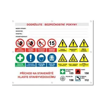 AREÁL STAVBY 2 bezpečnostní banner - 100x80 cm
