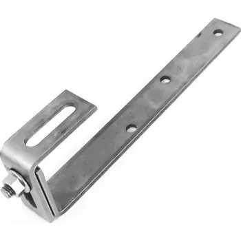 držák na solární panel Hák střešní nerezový nastavitelný pro uchycení fotovoltaických panelů na šindel, eternit, plech SWJ4