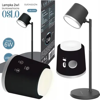 Lampička Stolní lampička Svensson Oslo černá, výkon až 6 W