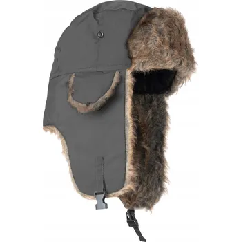 Čepice Aleszale čepice zimní ušanka šedá univerzální velikost