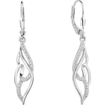 Náušnice JKB Jewel Stříbrné visací náušnice se zirkony Sarah