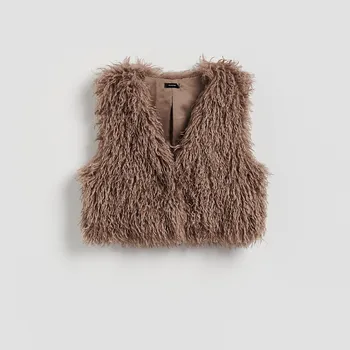 Dámské sako Reserved - Dívčí vesta - hnědá - 714FD-88X - 714FD-88X-X_S