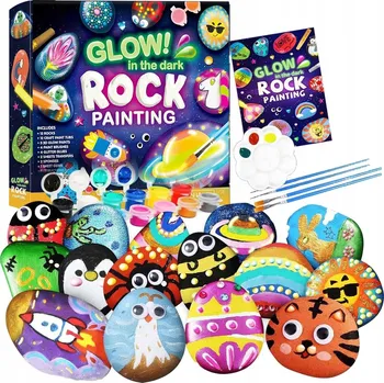 kreativní sada Kameny na Malování Sada pro Děti Barvy Kreativní Hračka Ruční Práce