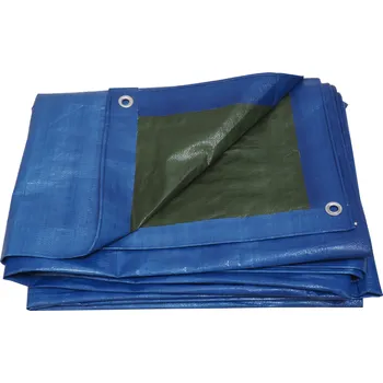 Krycí plachta plachta krycí, modro-zelená, s kovovými oky, 3 x 4 m, profi 1.80 Kg TOP Sklad4 600077 (1.80 Kg TOP Sklad4 600077)