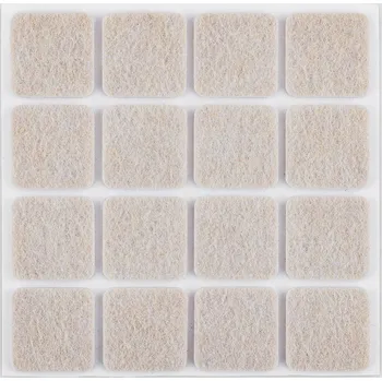 Podložka pod nábytek NEO TOOLS Samolepicí plstěné podložky, světle hnědé 25 x 25 mm, 16 ks