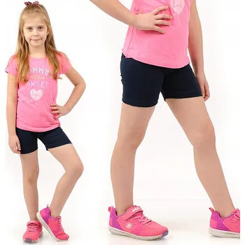 Cyklistické kalhoty Dětské cyklistické legíny krátké kraťasy LAEMI 599 Tmavě modré (Granatowe) velikost 134