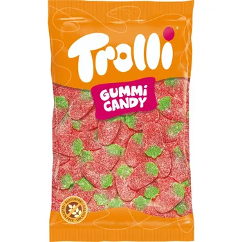 Bonbon Trolli Sour Strawbies Jahůdky 1 kg VEGAN