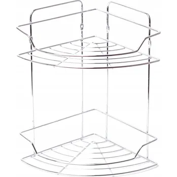 Drátěná police Rohová koupelnová polička Besser 21,5 x 33 cm