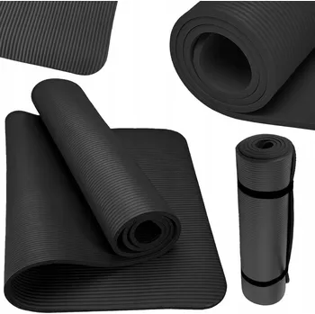 podložka na cvičení PODLOŽKA NA CVIČENÍ JÓGA FITNESS - STAR SILNÁ ČERNÁ GIMNASTICKÁ 183x61x0,8