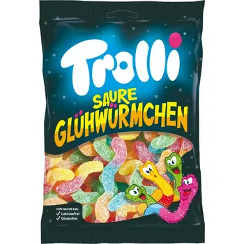 Bonbon Trolli Sour Glowworms Světlušky 200 g