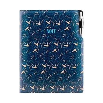 Zápisník Notes - zápisník DESIGN A4 tečkovaný - modrá - Kadeřník