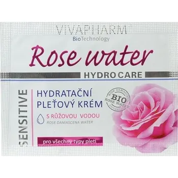 Pleťový krém Vivaco Hydratační pleťový krém s růžovou vodou VIVAPHARM - vzorek 4 ml