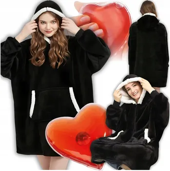 deka DEKA MIKINA VELKÁ MIKINOVÁ DEKA TEPLÁ MĚKKÁ DLOUHÁ DEKA S KAPUCÍ KAPUCÍ