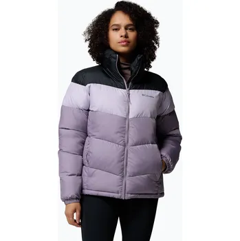 Dámská zateplená bunda Columbia Puffect II Colorblock shale purple/lavender pearl/black