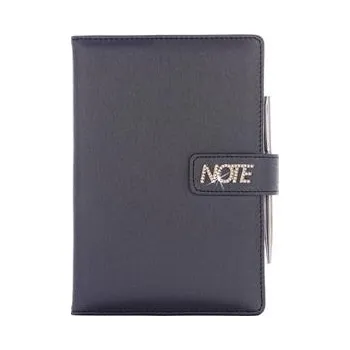 Zápisník Notes - zápisník BRILIANT A5 linkovaný - černá