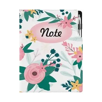 Notes - zápisník DESIGN A4 linkovaný - Květiny