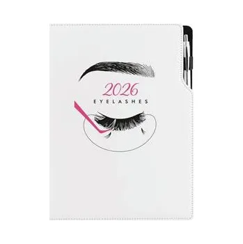 Diář Diář KOSMETICKÝ Eyelashes - DESIGN týdenní A4 2026