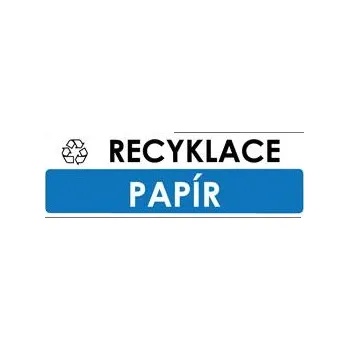 RECYKLACE - PAPÍR, plast 1 mm 290x100 mm