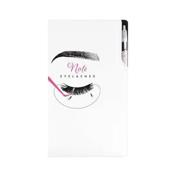 Notes - zápisník KOSMETICKÝ Eyelashes - DESIGN A4 linkovaný
