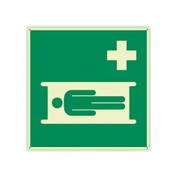 Zdravotnická nosítka - fotoluminiscenční tabulka s dírkami, plast 2 mm 300x300 mm