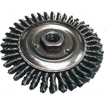 Vrták Makita ocelový kartáč kotoučový drátěný pletený 125 mm M14 D-29577