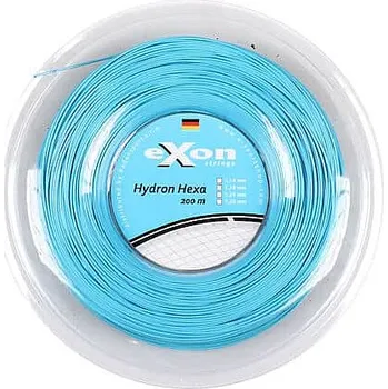 Struna na výplet tenisové rakety Exon Hydron Hexa tenisový výplet 200 m modrá Průměr: 1,24