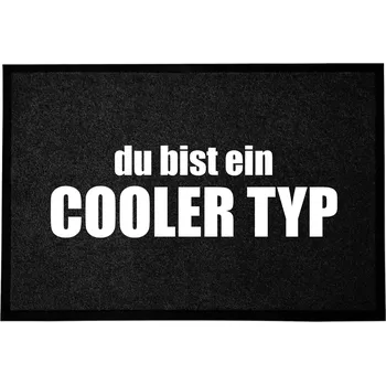 Černá kokosová rohožka vstupní do domu | Skvělý chlapík Dárek 40x60cm