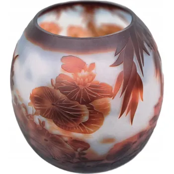 Váza Flakon Váza barevná červená váza na květiny Dárek ruční výroba