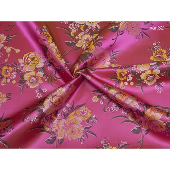 HEDVA ČESKÝ BROKÁT Ondrit 160 krojový brokát RŮŽIČKY fuchsiová | 32