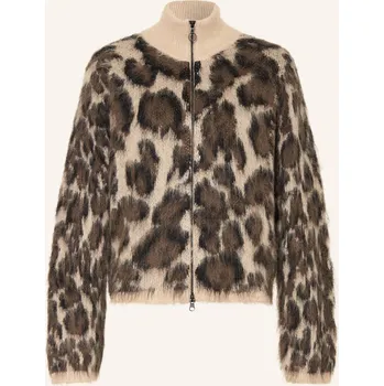 Dámský svetr Sportalm Dámský Pletený Kardigan, béžová / tmavě hnědá, 44