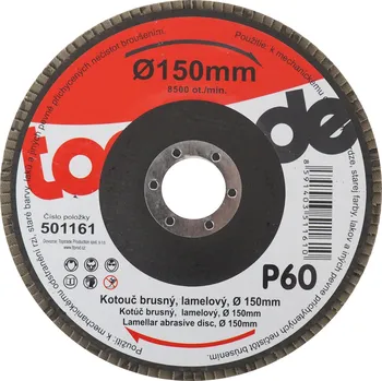 Brusný kotouč kotouč brusný, lamelový, zrnitost 60, 150 x 22,2 x 2 mm 0.14 Kg TOP Sklad4 501161 (0.14 Kg TOP Sklad4 501161)