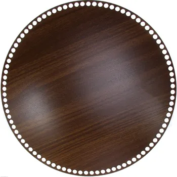 Pro Háčkování Dno na košík dekor ořech kruh Ø 40 cm