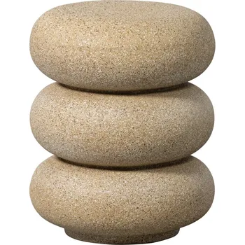 Toaletní stolek WOOOD Béžový odkládací stolek Laurel 40 cm