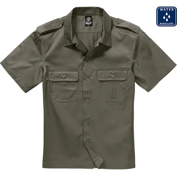 Pánská košile BRANDIT košile US Hemd 1/2 Olivová Velikost: 4XL