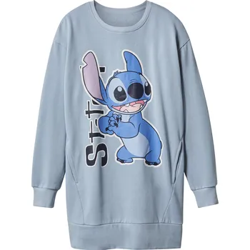 Dámské šaty Dámské mikinové šaty (modrá, L(44/46))