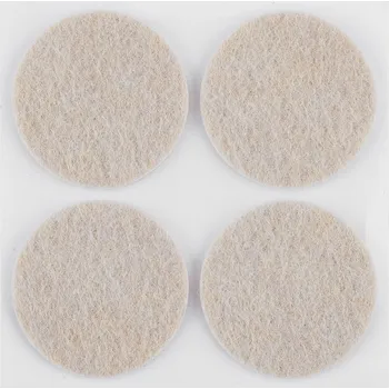 Podložka pod nábytek NEO TOOLS Samolepicí kulaté plstěné podložky, světle hnědé 40 mm, 4 ks