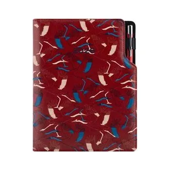 Diář Diář DESIGN denní B6 2026 - bordó - Jeřáb