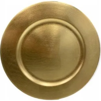 Talíř Prostírání pod talíř Eco Deco žluté kulatý plast vintage 33 cm