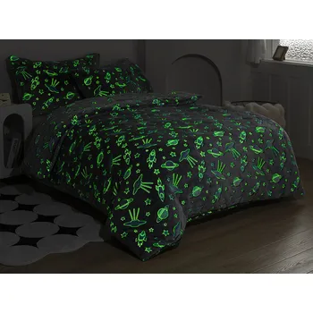 Povlečení XPOSE® Mikroplyšové povlečení FUTUR Exclusive (svítící efekt) 140x200 cm 70x90 cm Mikroplyš - svítící