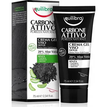 Pleťový krém Čisticí krém na obličej Equilibra Carbone Attivo pro denní i noční použití 75 ml