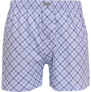 Boxerky Pánské trenýrky Andrie s kostkovaným vzorem PS5912 sv.modrá velikost 3XL-62/64