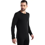 Pánské tričko Icebreaker 200 Oasis LS Crewe Black S