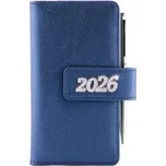 Diář BRILIANT týdenní kapesní 2026 český - modrá