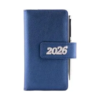 Diář Diář BRILIANT týdenní kapesní 2026 český - modrá