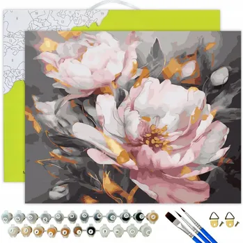 MALOWANIE PO NUMERACH Kwiaty Obrazy pro malování podle čísel s rámem Oh Art!